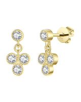 14ky Gold Diamond Dangle Earrings